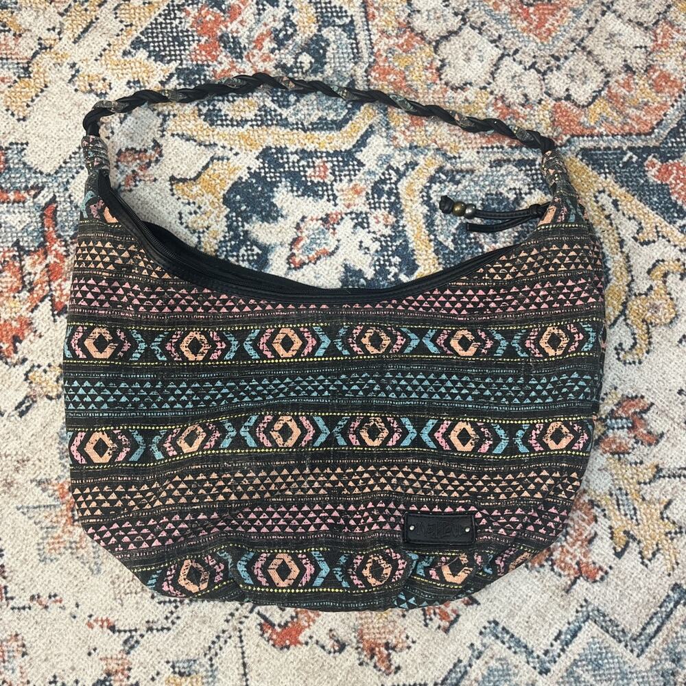 Vintage Madlove Boho-style Striped Shoulder Bag by Mad Love